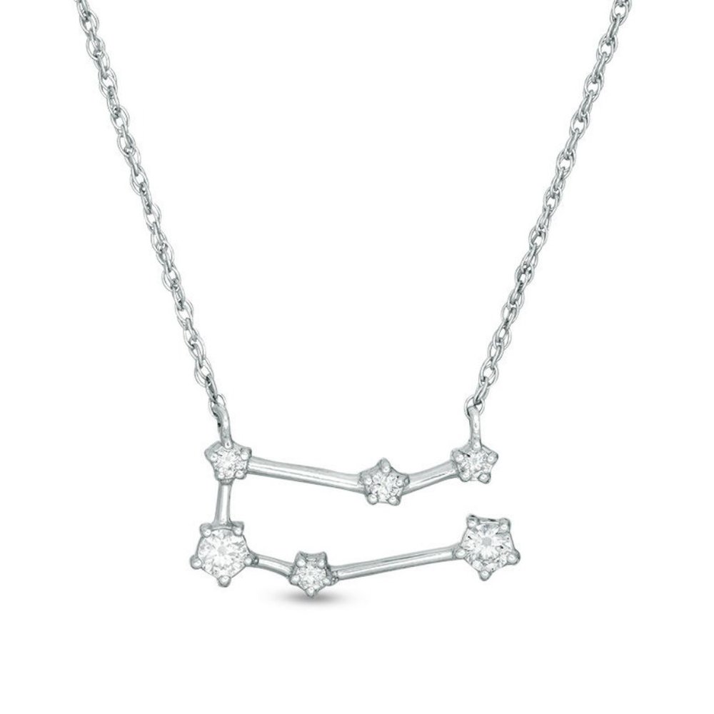 Gemini Zodiac Constellation Star Necklace/Zale's Replica